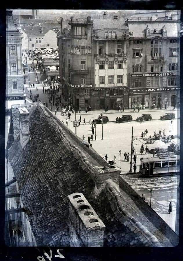 Trg bana Jelačića 1934. godine (foto Đuro Janeković)